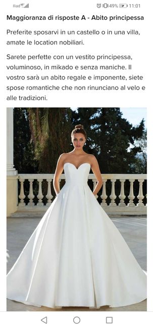 Quale abito si sposa con la tua location? - Il risultato - 1