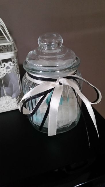 Vasetto con confetti