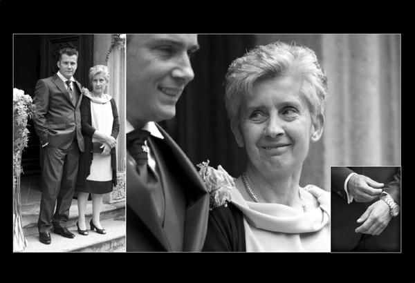 L'attesa dello sposo con mamma