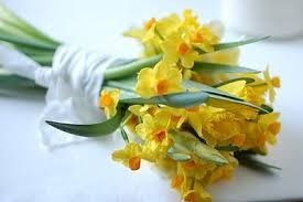 bouquet giallo e bianco