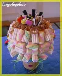 centrotavola con caramelle