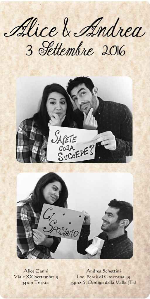 Prima bozza partecipazioni - 1