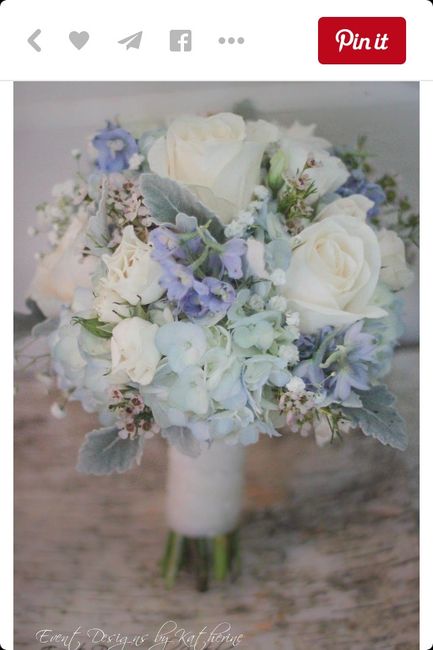 Bouquet per abito blu - 3