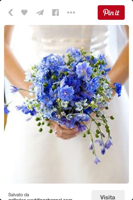 Bouquet per abito blu - 4
