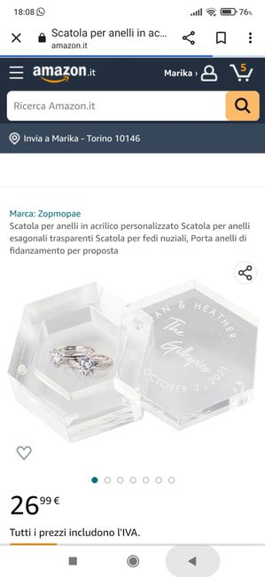 Cuscino porta fedi 17