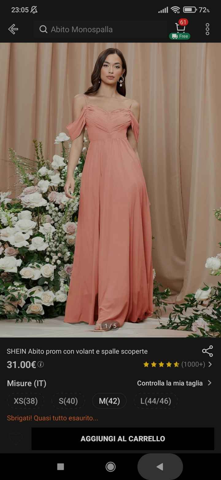 Abiti damigelle color pesca economici? - 2