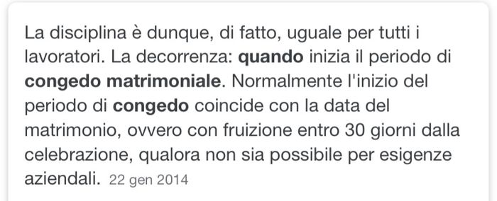 Congedo matrimoniale 1