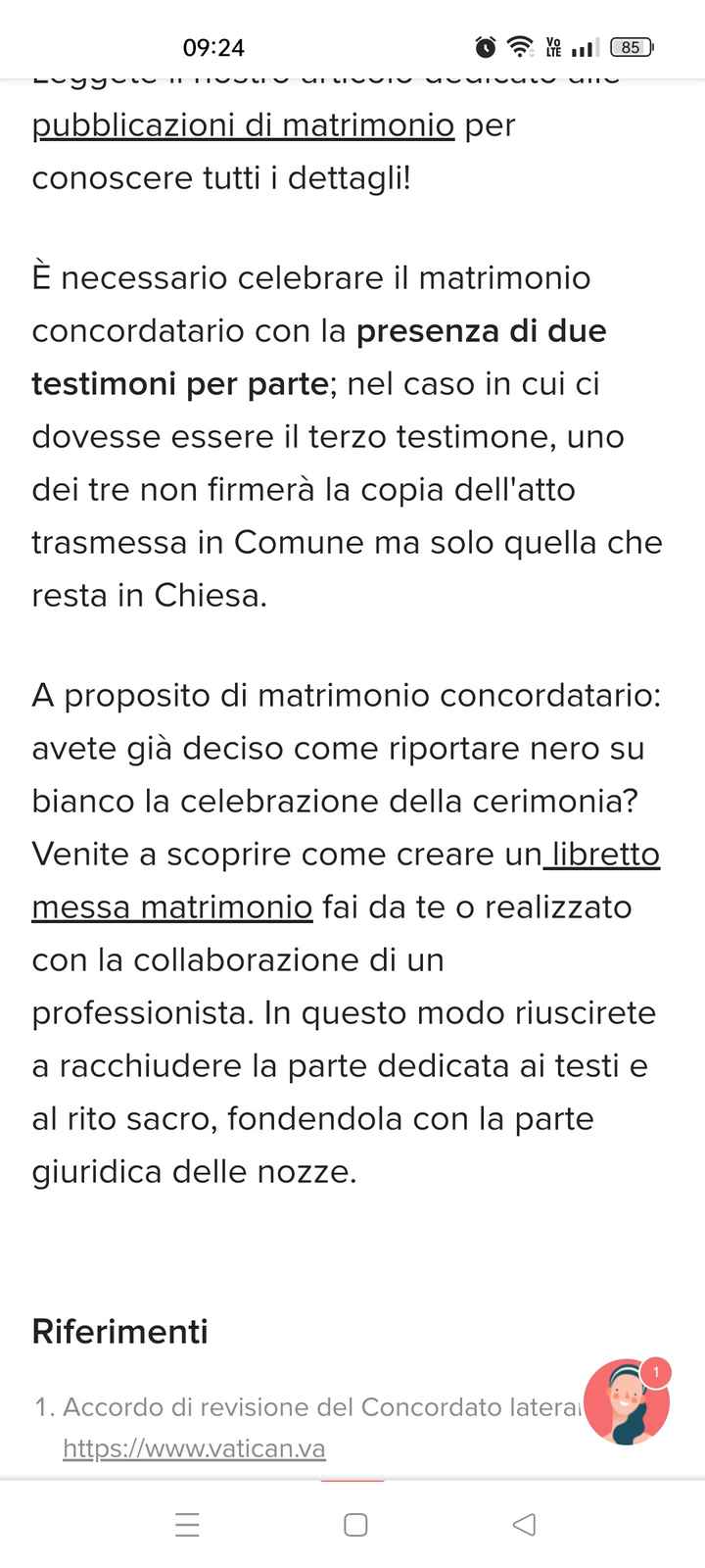 Numero testimoni cerimonia religiosa - 1