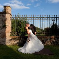 Gli sposi Ingrid e Davide