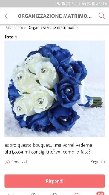 Bouquet bianco e rosso - 1