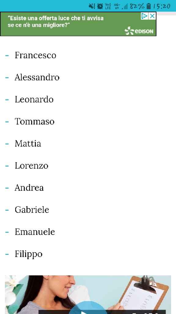 Non si riesce a scegliere un nome - 1