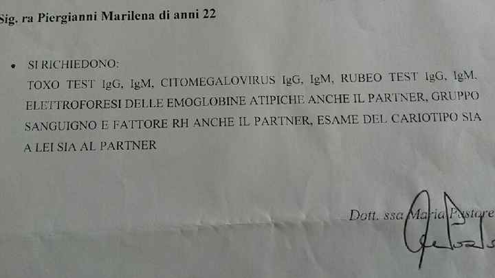 Esami prima del matrimonio - 1