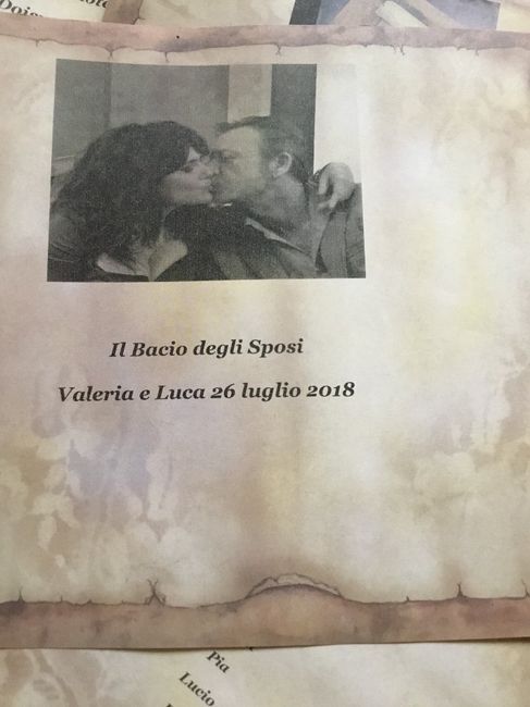 Il bacio degli sposi - Valeria e Luca - 26 luglio 2018