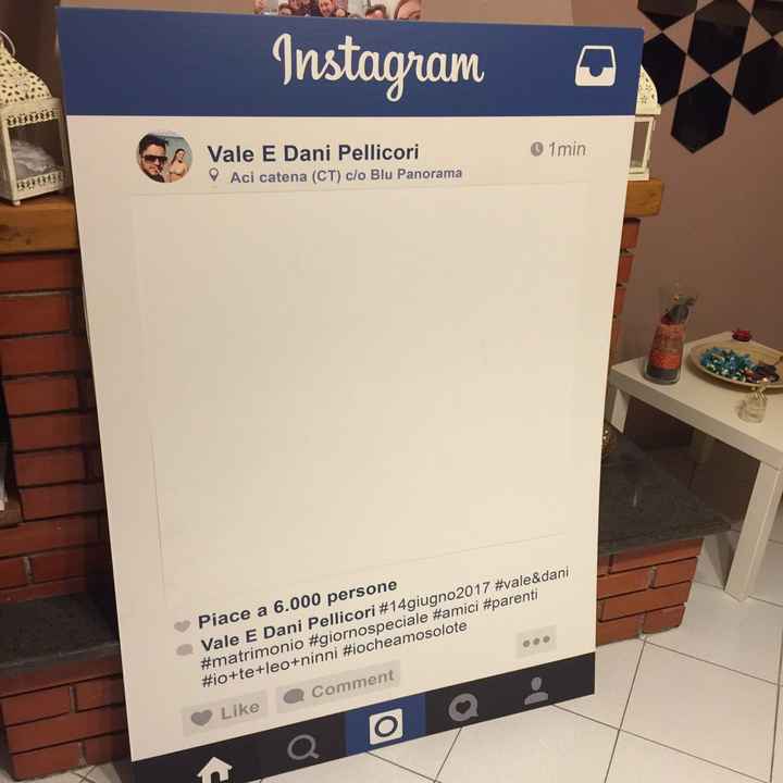 Photo booth. dove posso trovare la cornice instagram? - 1