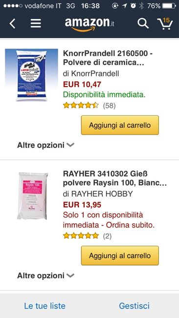 Polvere di gesso ceramica amazon - 1