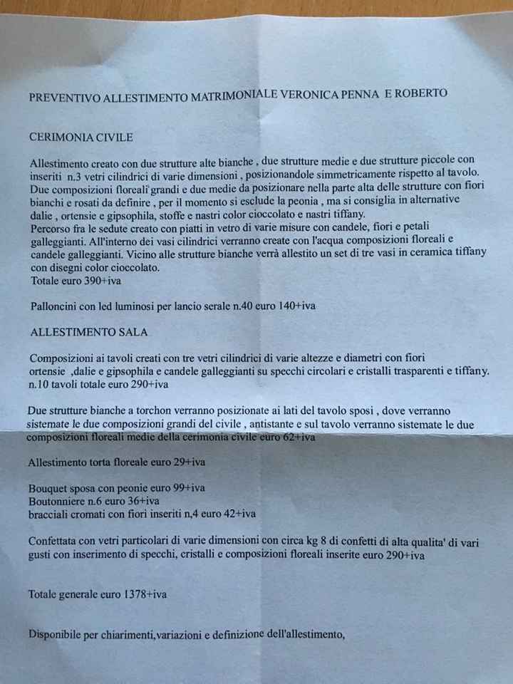 Preventivo wedding planner - 1