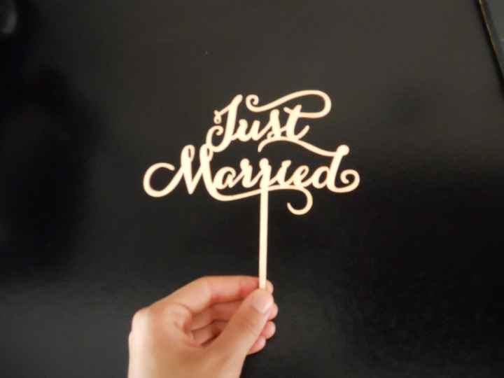 Cake topper legno