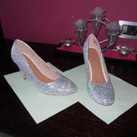Scarpe prima mano glitter 