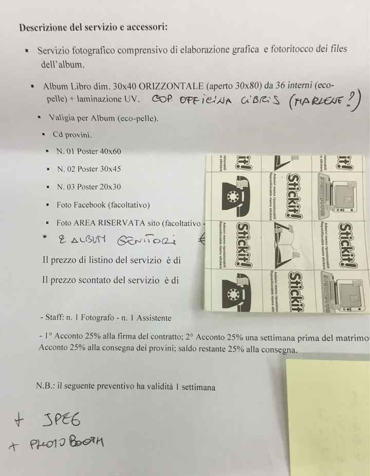 Preventivo fotografo - 1