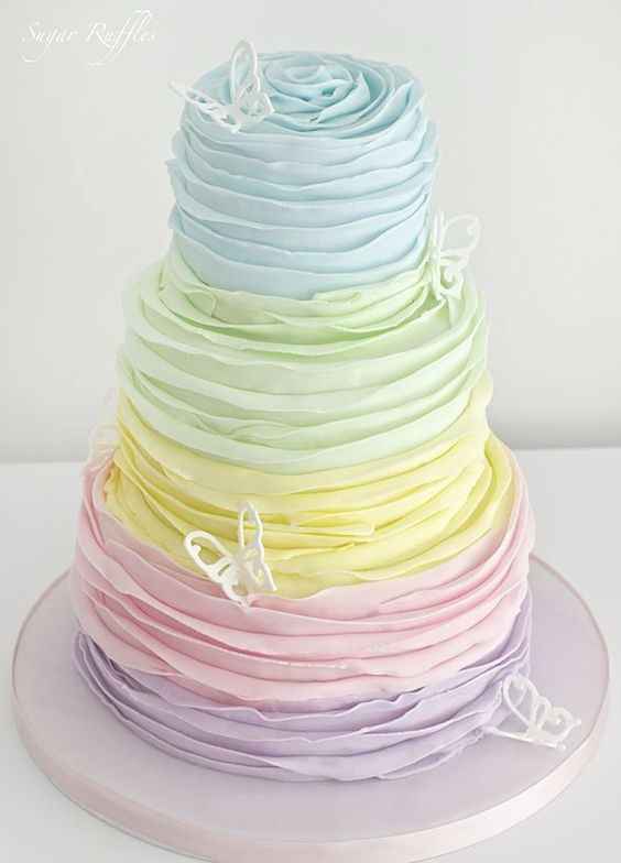 Ruffle cake