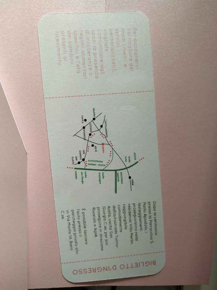 Partecipazioni fai da te - stile Boarding pass - 2