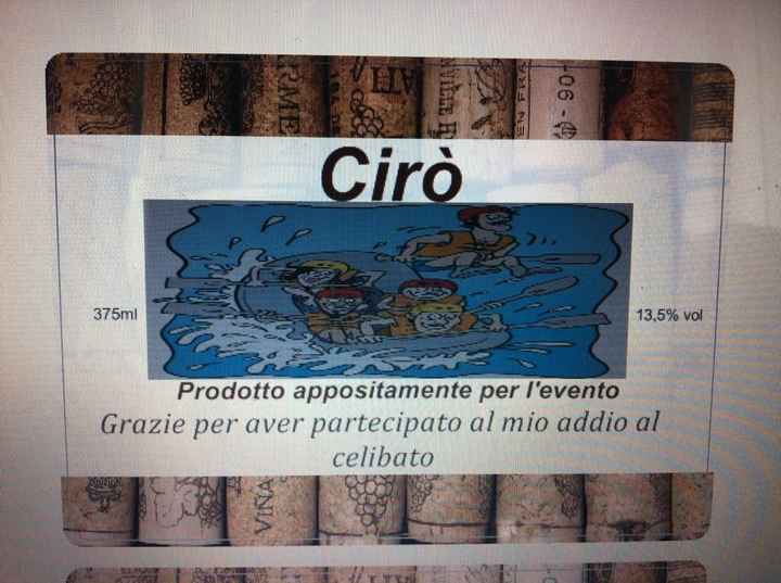 Etichetta bottiglie di vino - 1