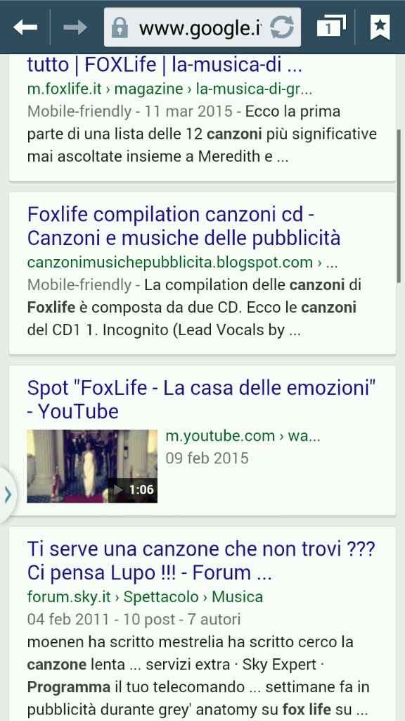 Canzone foxlife - 1