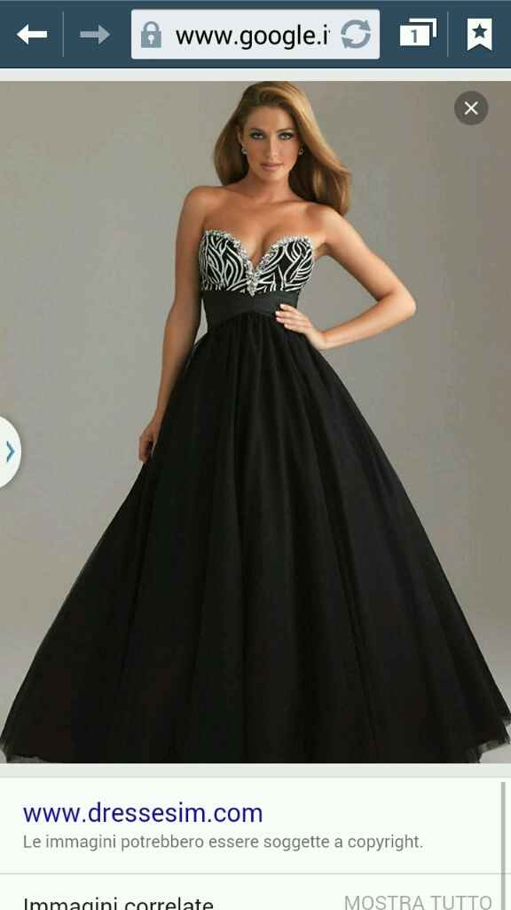 Vestito da sposa nero - stile dark/gothic - 3