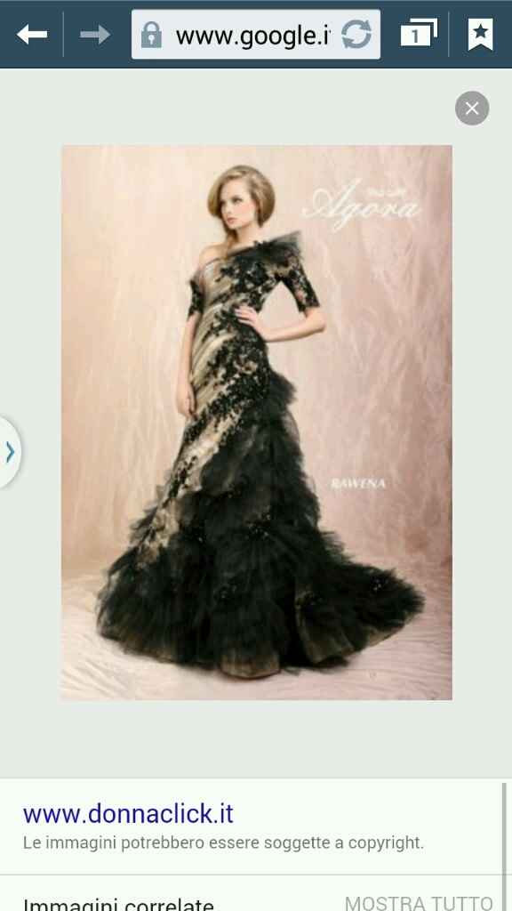 Vestito da sposa nero - stile dark/gothic - 7