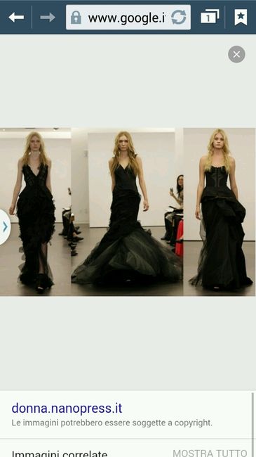 Vestito da sposa nero - stile dark/gothic - 1