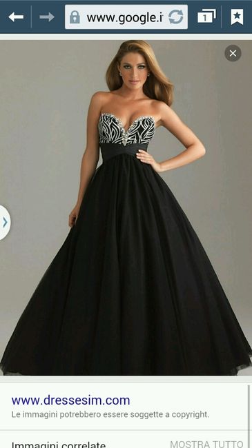Vestito da sposa nero - stile dark/gothic - 3