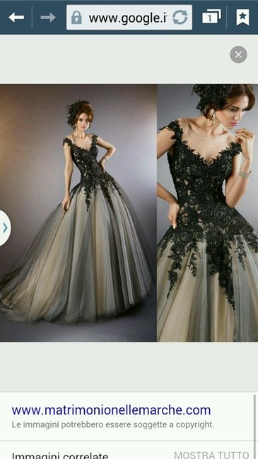 Vestito da sposa nero - stile dark/gothic - 6