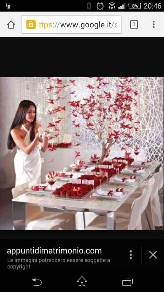 Tableau  ad albero  colore arancione  - 1