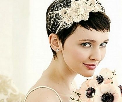 wedding short hair