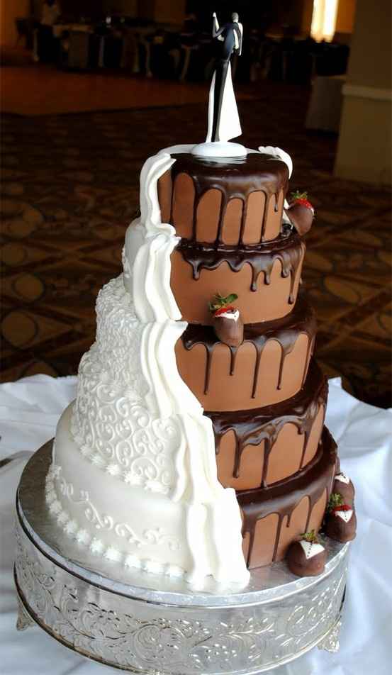 wedding cake tema cioccolato