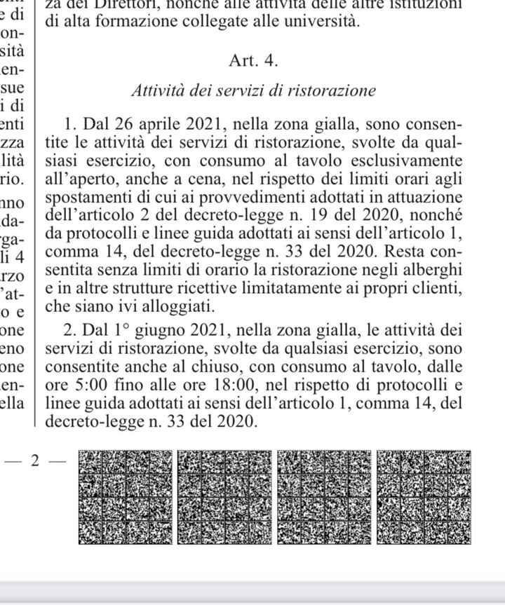 Ultimo decreto legge draghi 22/04/2021 - 1