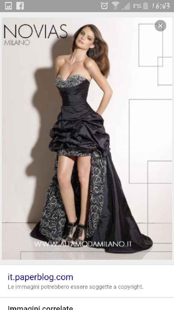 Vestito da sposa nero - stile dark/gothic - 2