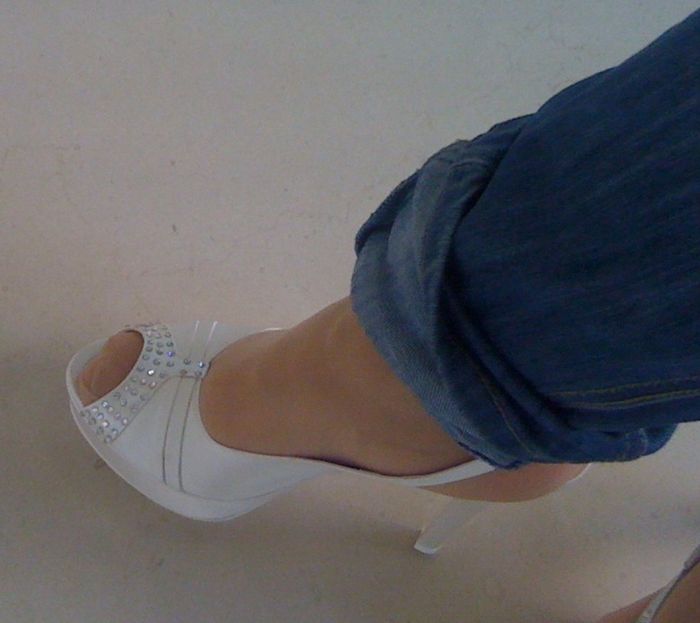 le scarpe indossate da me