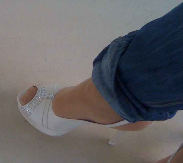 le scarpe indossate da me