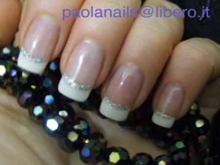 french con linea brillantini