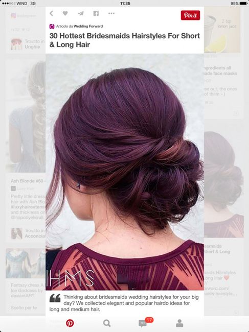 chignon basso centrale