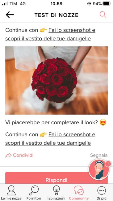 Fai lo screenshot e scopri il tuo bouquet - 1