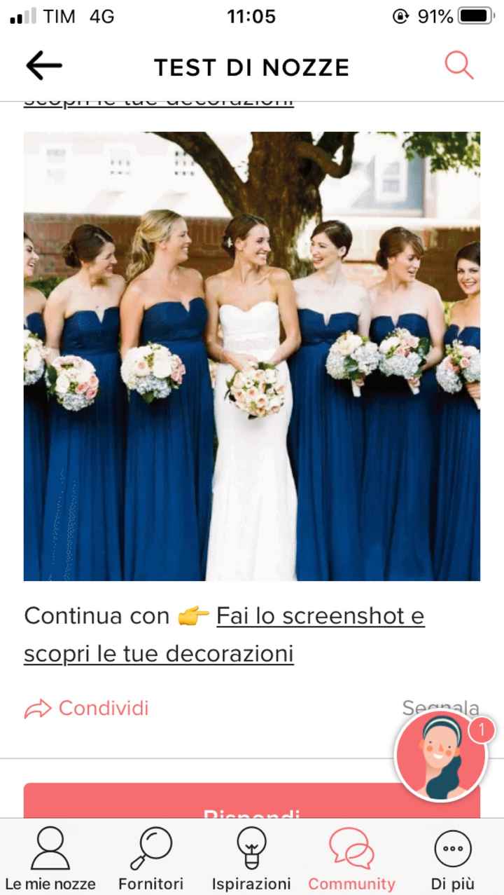 Fai lo screenshot e scopri il vestito delle tue damigelle - 1