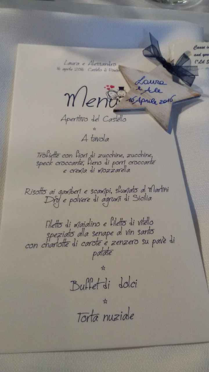 il nostro menù