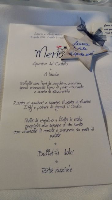 il nostro menù