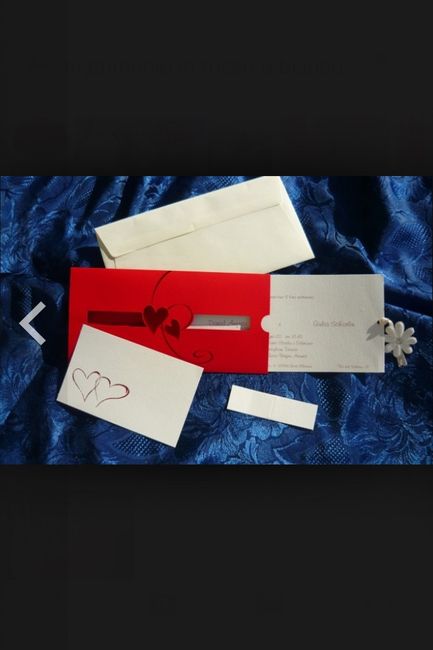 Partecipazioni in bianco e rosso, ecco le nostre!!! - 1