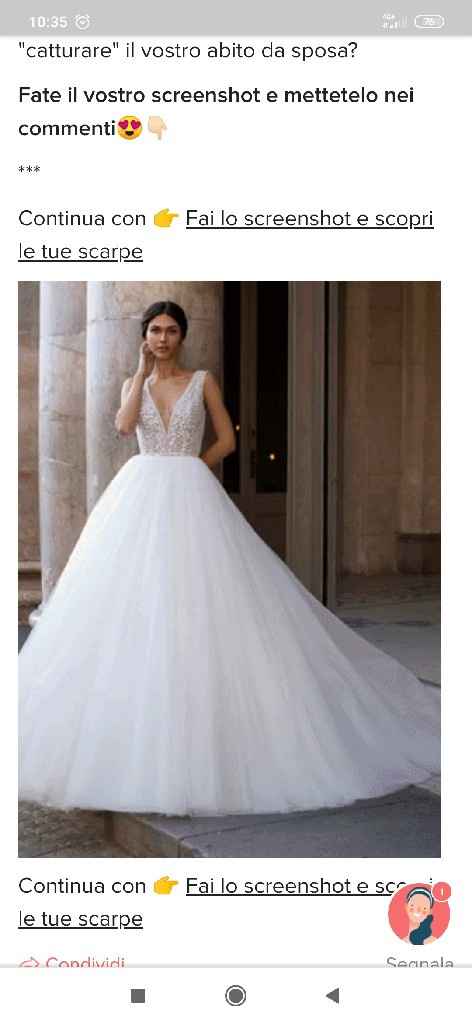 Fai lo screenshot e scopri il tuo abito da sposa - 1