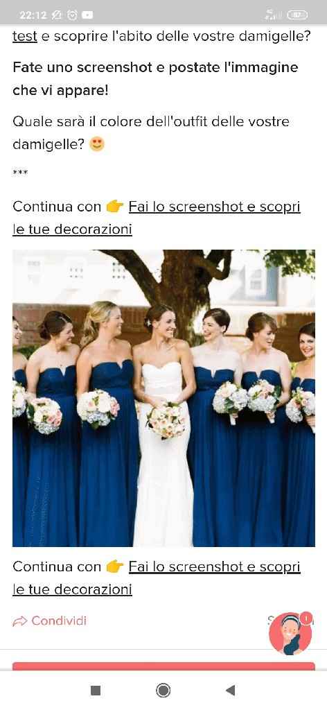 Fai lo screenshot e scopri il vestito delle tue damigelle - 1