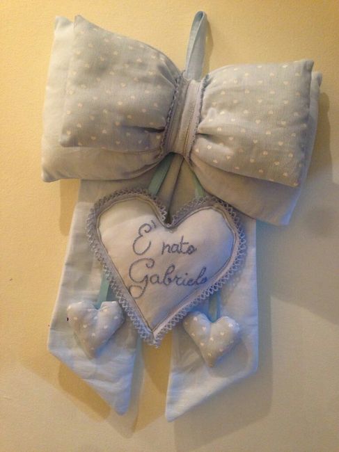 Fiocco nascita fatto a mano da me!! 💙 2