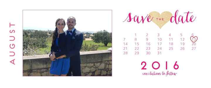 Save the date - 1